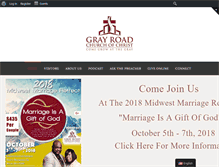 Tablet Screenshot of grayroadchurchofchrist.org